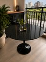 Ver imagem 1 de Mesa de Jantar Saarinen Preto - Redonda 130cm - Mármore São Gabriel