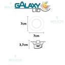 Ver imagem 3 de Spot Led 3w Dicróica Direcionável Redondo Ideal para Sanca Cor Branco 110v/220v 3000k