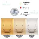 Ver imagem 4 de Spot Led 3w Dicróica Direcionável Redondo Ideal para Sanca Cor Branco 110v/220v 3000k