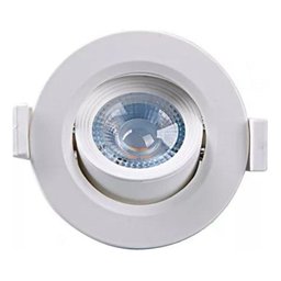 Spot Led 3w Dicróica Direcionável Redondo Ideal para Sanca Cor Branco 110v/220v 3000k - 6