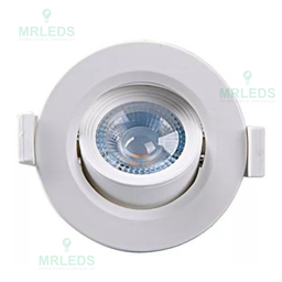 Spot Led 3w Dicróica Direcionável Redondo Ideal para Sanca Cor Branco 110v/220v 3000k - 1