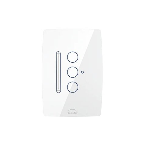 Interruptor Dimmer Wifi Inteligente Slide Touch 3 Botões Branco Dometek Diamond 4x2