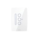 Ver imagem 1 de Interruptor Dimmer Wifi Inteligente Slide Touch 3 Botões Branco Dometek Diamond 4x2