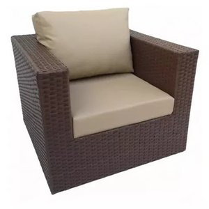 Poltrona Ápice Fibra Sintética e Alumínio para Varanda Jardim Área Externa