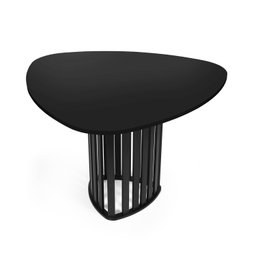 Mesa de Jantar Orgânica 4 Lugares 120x118cm Preta - Straub Web - 1