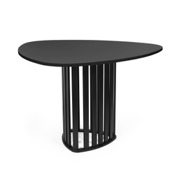 Mesa de Jantar Orgânica 4 Lugares 120x118cm Preta - Straub Web - 2