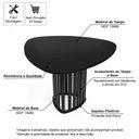 Ver imagem 3 de Mesa de Jantar Orgânica 4 Lugares 120x118cm MDF Preto - Straub Web