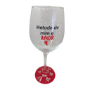 Ver imagem 1 de Taça Frase Amor Namorados Casal Personalizada Vinho 490ml