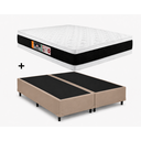 Ver imagem 1 de Cama Box Base Casal Bipartido Bege Colchão Casal Black e White Air Double Face D45 138x188 - Castor