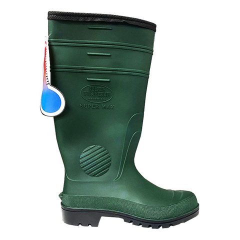 Bota Térmica de Pvc Supermax Thermo Calfor Pampeana Verde-preto N°45/46