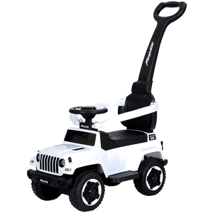 Carrinho Jeep Branco de Passeio para Bebe Andador Zippy Toys