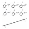 Kit 10 Presilhas Barra Grampo 3 Voltas 27.50 mm - 1