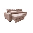 Ver mais imagens de Sofá Retrátil e Reclinável 2,35m Molas Ensacadas Cama inBox Style Thermo Gel Linho Bege Escuro