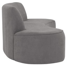 Sofá 4 Lugares 230cm Mônaco Bouclé Cinza - Nexta Casa - 8