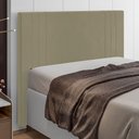Ver imagem 2 de Cabeceira Cama Box Casal Queen Size Ferrara 160cm Corano Bege - Desk Design