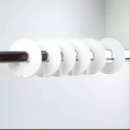 Kit 25 Separador e Organizador de Cabides Araras por Tamanho Plaquinha Divisor de Plástico - 4