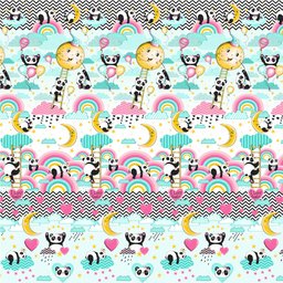 Edredom Infantil Casal em Malha 100% Algodão Estampado Love Panda Vivaldi Sul Brasil - 2