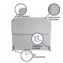 Ver imagem 3 de Cabeceira Queen Orgânica Madeira Maciça em Suede Off White Click Home