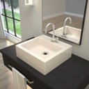 Ver imagem 1 de Kit Cuba Q35 Torneira 1198 Metal Válvula 1 Polegada Sifão Pvc Flexível Compace