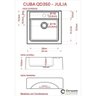 Kit Cuba Q35 Torneira 1198 Metal Válvula 1 Polegada Sifão Pvc Flexível Compace - 3