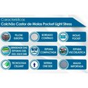 Ver imagem 2 de Colchão King Castor Super Molas Pocket Ensacadas Gold Star Light Stress Oxygen Plush Euro Pillow (193x203x34) - C