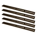 Ver imagem 1 de Kit 5 Ralo Grelha Linear Caixilho Alumínio Marrom 15x100cm