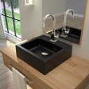 Ver imagem 1 de Cuba de Apoio para Banheiro Q35W com Válvula Click de Metal Compace