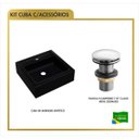 Ver imagem 3 de Cuba de Apoio para Banheiro Q35W com Válvula Click de Metal Compace