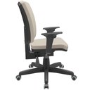 Ver imagem 7 de Kit 03 Cadeiras de Escritório Diretor Office Base Giratória Preto Alta Flexi P03 Suede Bege - Lyam L