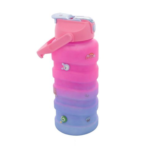 Garrafa Squeeze Gradiente 2 Litros Lyor Vermelho e Azul