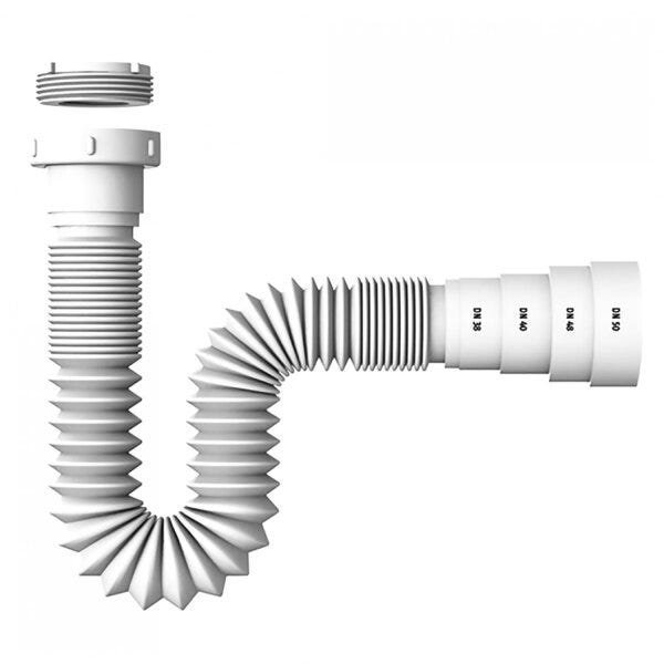 Kit Cuba Q35 Torneira Luxo 1195 Metal Válvula Click 1 Polegada G Sifão Pvc Flexível Compace - 8