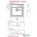 Ver imagem 3 de Cuba Q35W com Torneira Luxo e Válvula Click com Sifão e Flexível Compace