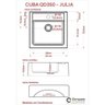 Kit Cuba Q35 Torneira Luxo 1195 Metal Válvula Click 1 Polegada G Sifão Pvc Flexível Compace - 3