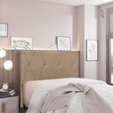 Ver imagem 5 de Cabeceira Elisa Queen para Cama Box Estrutura Mdf-mdp Estofada Suede Creme Loja Sheep