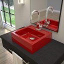 Ver imagem 1 de Kit Cuba Q35 Torneira Luxo 1195 Metal Válvula Click 1 Polegada G Sifão Pvc Flexível Compace