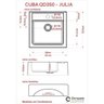Kit Cuba Q35 Torneira Luxo 1195 Metal Válvula Click 1 Polegada G Sifão Pvc Flexível Compace - 8