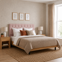 Ver imagem 3 de Cabeceira de Cama Box Queen 160 cm Mallu - Veludo Rose