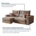 Ver imagem 5 de Sofá Retrátil e Reclinável Molas Ensacadas Pillow Top 25cm 3 Lugares 230cm Columbia