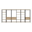 Ver imagem 5 de Guarda-roupa Closet Modulado Arizona 6 Gavetas 405cm Multimóveis Mp4785 Preto/madeirado