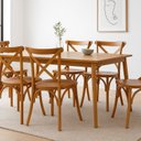 Ver imagem 2 de Kit 4 Cadeiras Madeira Sala de Estar Gourmet Katrina Paris