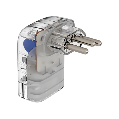 Dispositivo de proteção de tomada DPS Fit Pocket 3P 10A Transparente iClamper