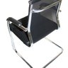Kit 2 Cadeiras Interlocutor Mesh Fixa Preta W-122 - 6