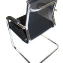 Ver imagem 6 de Kit 2 Cadeiras Interlocutor Mesh Fixa Preta W-122