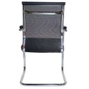 Ver imagem 7 de Kit 2 Cadeiras Interlocutor Mesh Fixa Preta W-122