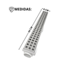 Ralo Externo Quintal 6x50 Inox 304 Quadrangular Cocho Branco - 3