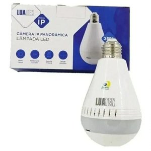 Câmera Lampada Wi-fi Infravermelho Alta Resolução 360 Graus