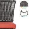 Cadeira Cozinha Varanda Turquia 5Un Descanso Jardim Fibra Sintetica - 3