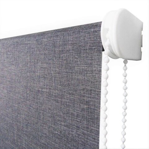 Persiana Rolo Translúcida Breeze Cinza 180 (L) x 160 (A) cm Cortina Screen Solar 1,80 X 1,60