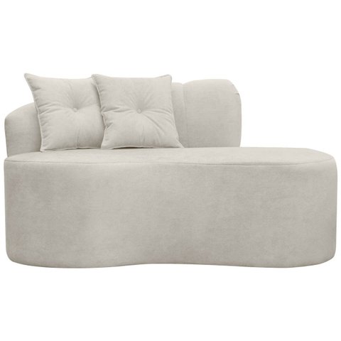 Sofá Orgânico Plaza 2 Lugares 145cm Bouclê - Sofa Store:bouclê Bege Marfim
