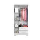 Ver imagem 3 de Guarda-Roupa 3 Portas 2 Gavetas Freijó/Off White NT5000 Notável Móveis